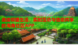 连接邻里生活，实时互动与信息共享的海角社区APP