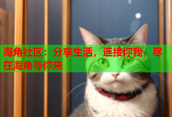 海角社区：分享生活，连接你我，尽在海角等你来