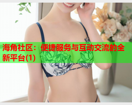 海角社区：便捷服务与互动交流的全新平台(1)
