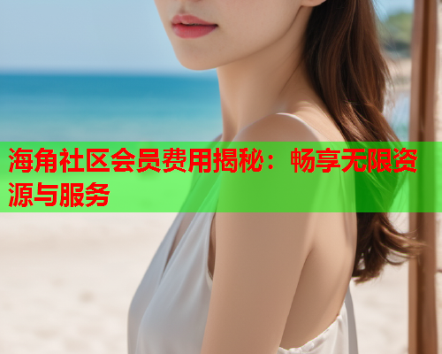 海角社区会员费用揭秘：畅享无限资源与服务